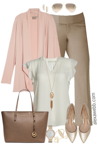 beige pants outfit