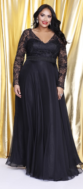 21 Plus Size Black Dresses {with Sleeves} - Alexa Webb