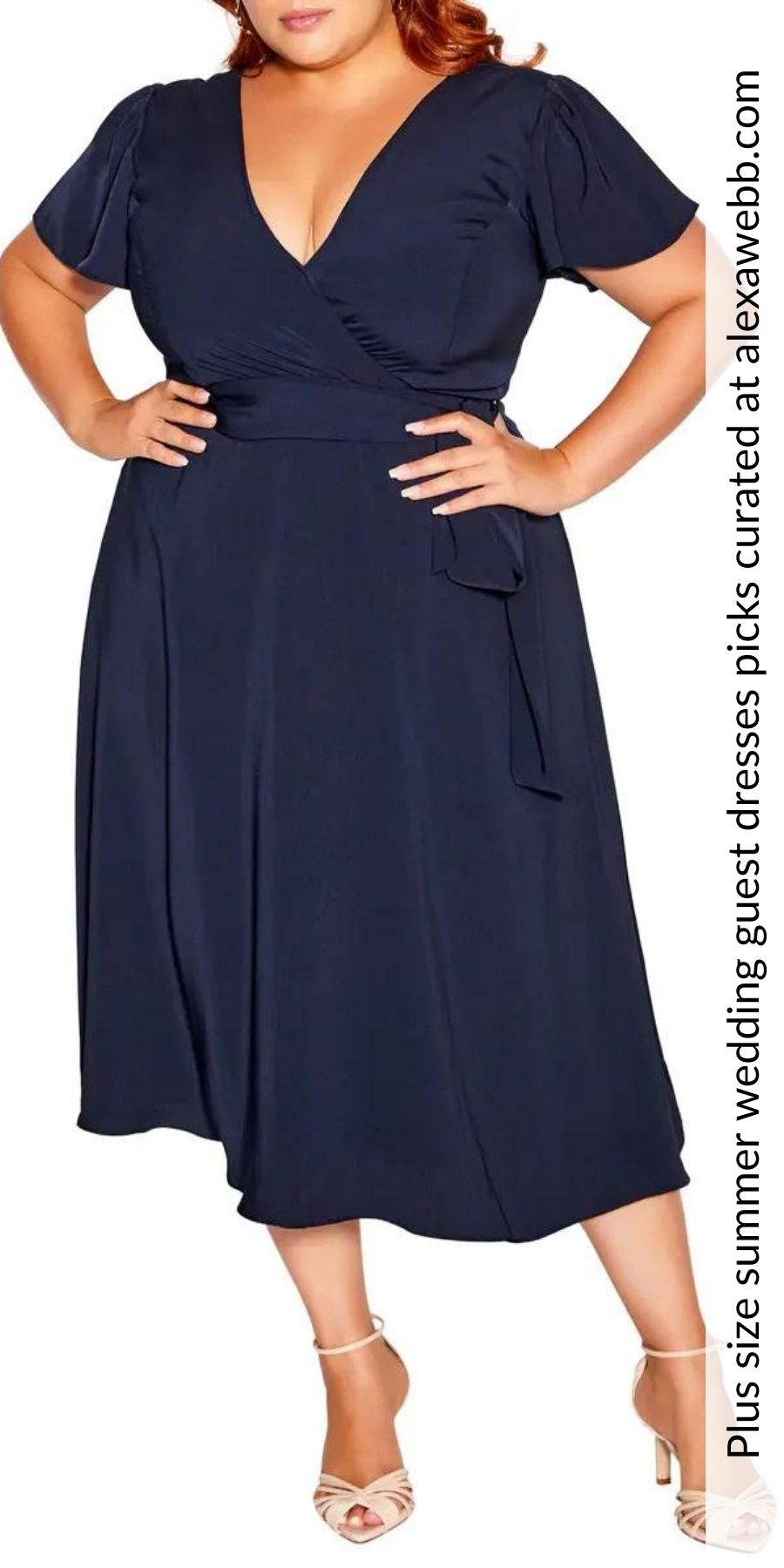 63 Plus Size Wedding Guest Dresses with Sleeves - Alexa Webb