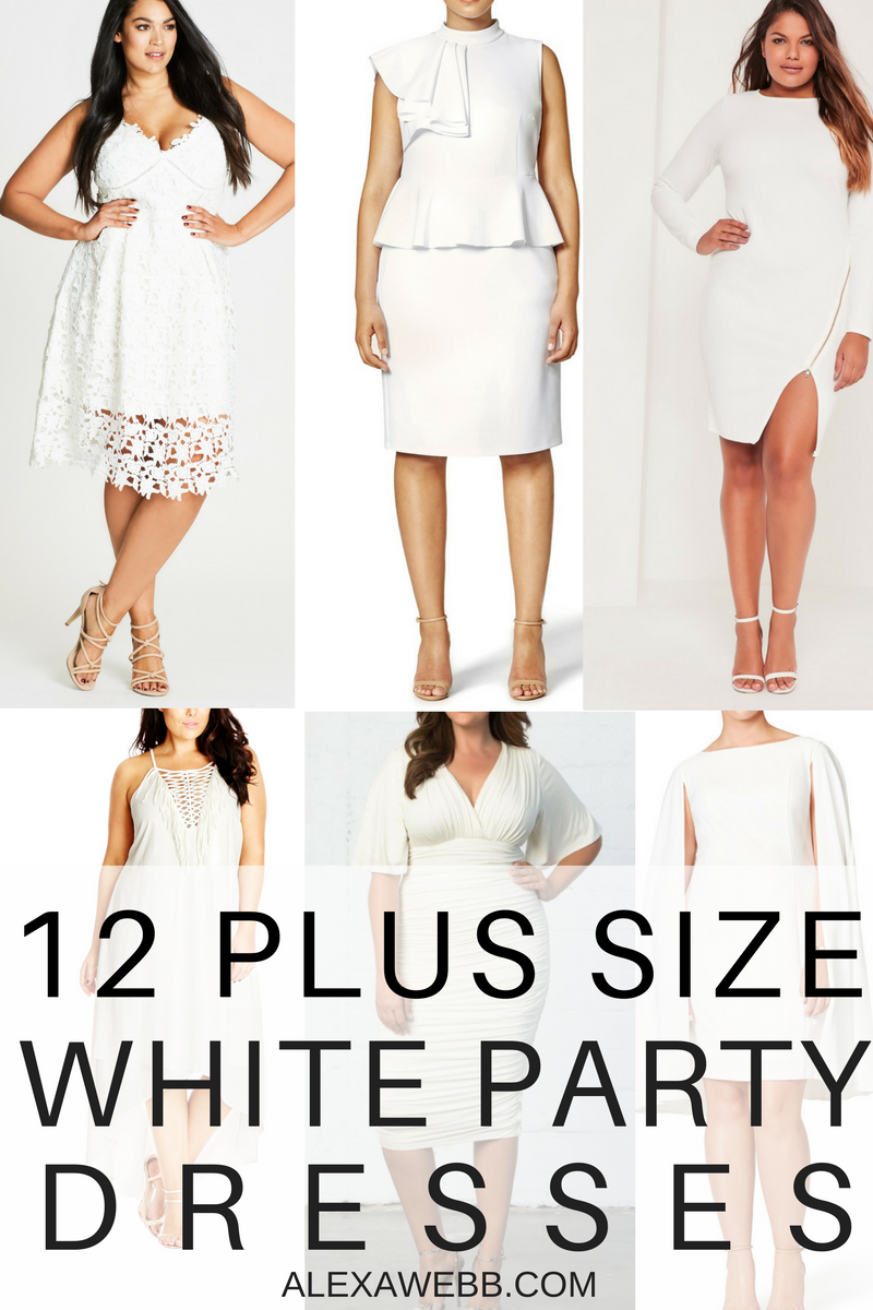 12 Plus Size White Party Dresses - Alexa Webb