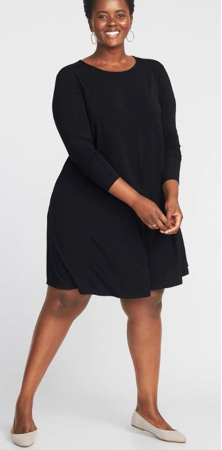 best clothes for apple shape plus size