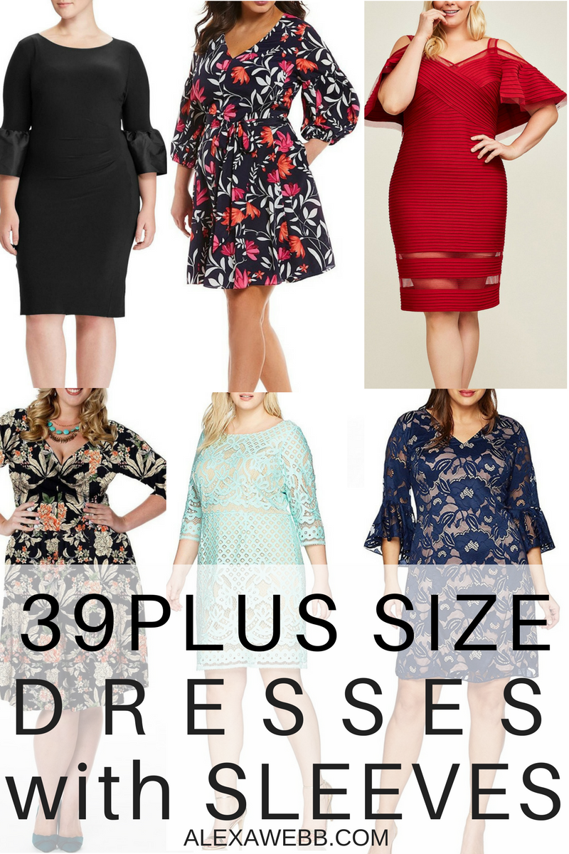 30 Plus Size Party Tops {with Sleeves} - Alexa Webb