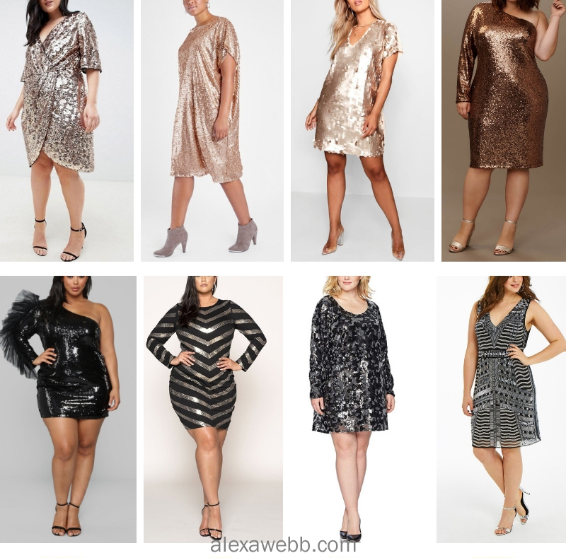 24 Plus Size Sequin Dresses - Alexa Webb