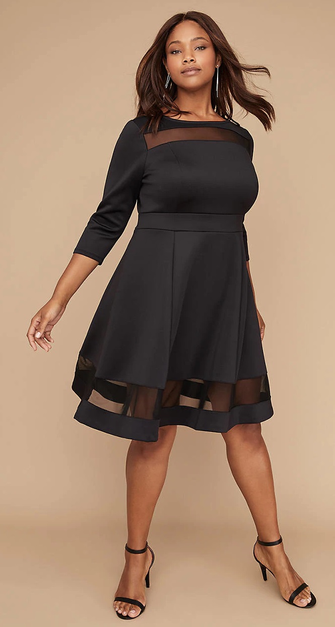 45 Plus Size Wedding Guest Dresses {with Sleeves} - Alexa Webb (550 x 1030 Pixel)