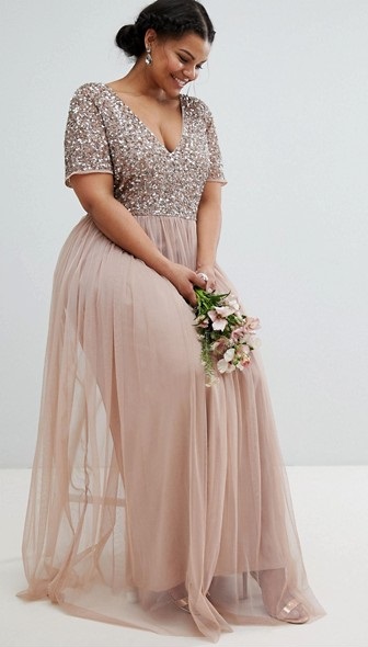 45 Plus Size Wedding Guest Dresses {with Sleeves} - Alexa Webb (336 x 590 Pixel)