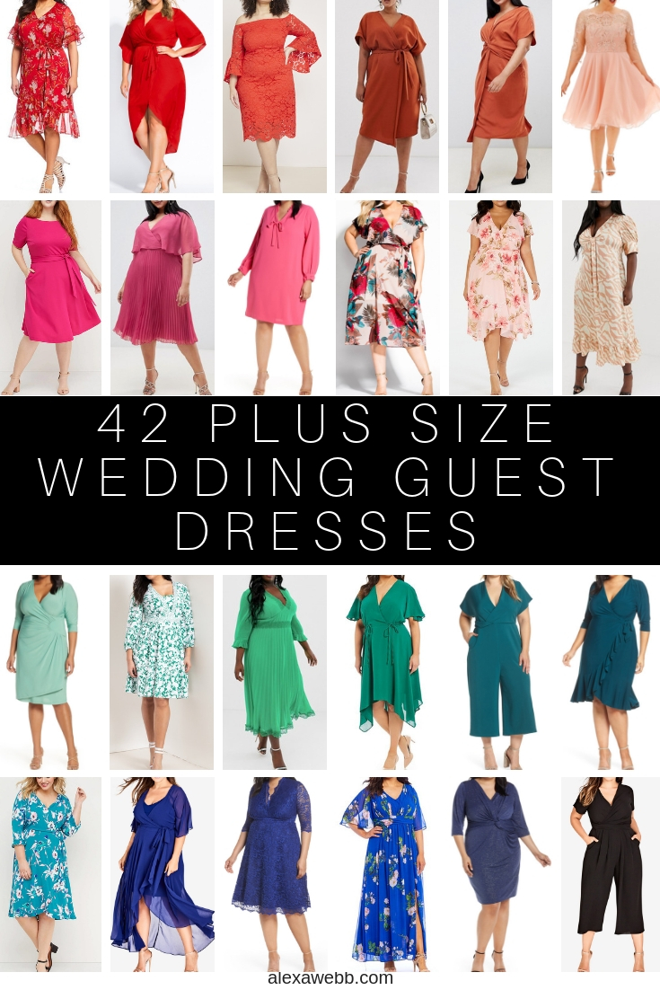 39 Plus Size Wedding Guest Dresses with Sleeves - Alexa Webb