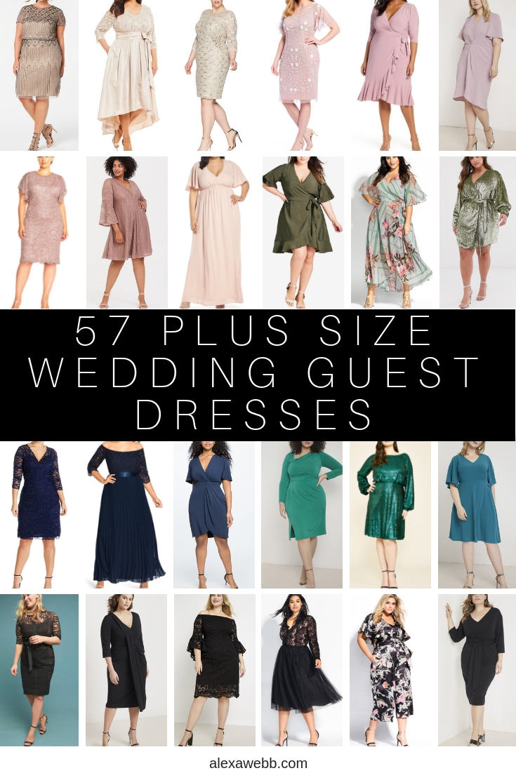 39 Plus Size Wedding Guest Dresses with Sleeves - Alexa Webb