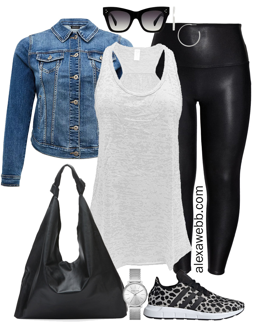 Plus Size Black Leggings Outfits - Alexa Webb