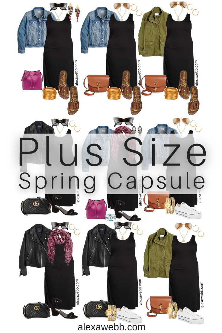 Plus Size Spring Outfits Capsule Wardrobe - Everyday Savvy