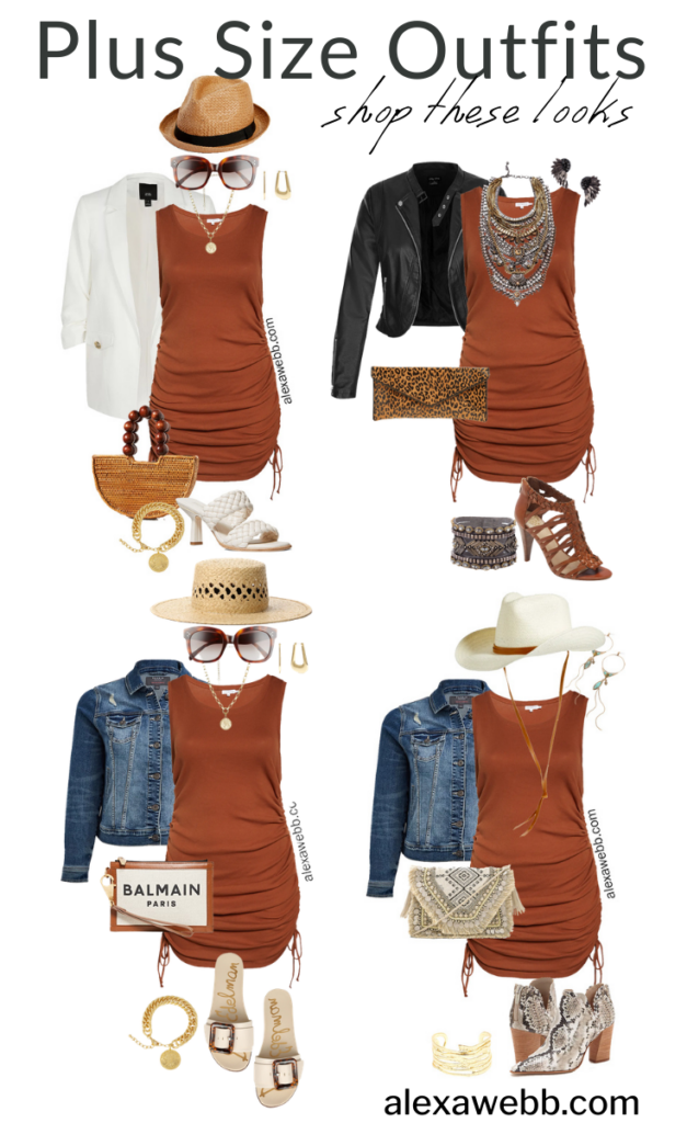 Plus Size Brown Tank Dress Outfits - Part 2 - Alexa Webb