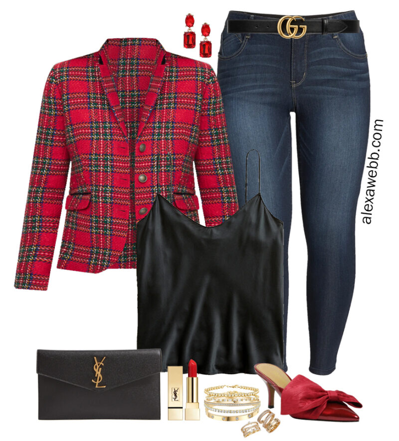 Plus Size Plaid Coat Outfits - Alexa Webb