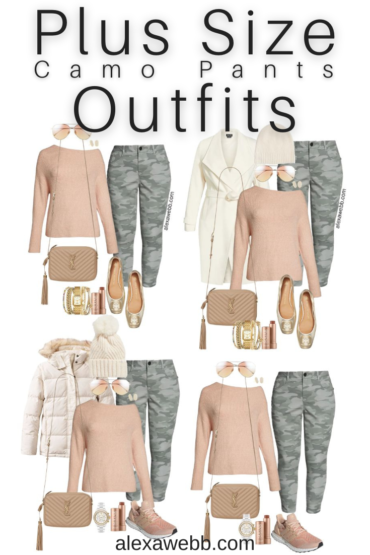 Plus Size Rose Gold Camo Outfit - Alexa Webb