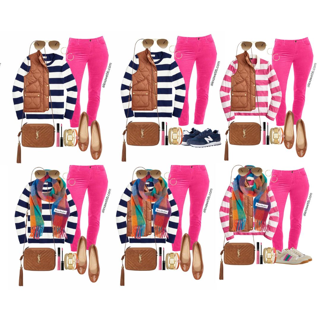Plus Size Striped Sweatshirt Outfit - Alexa Webb