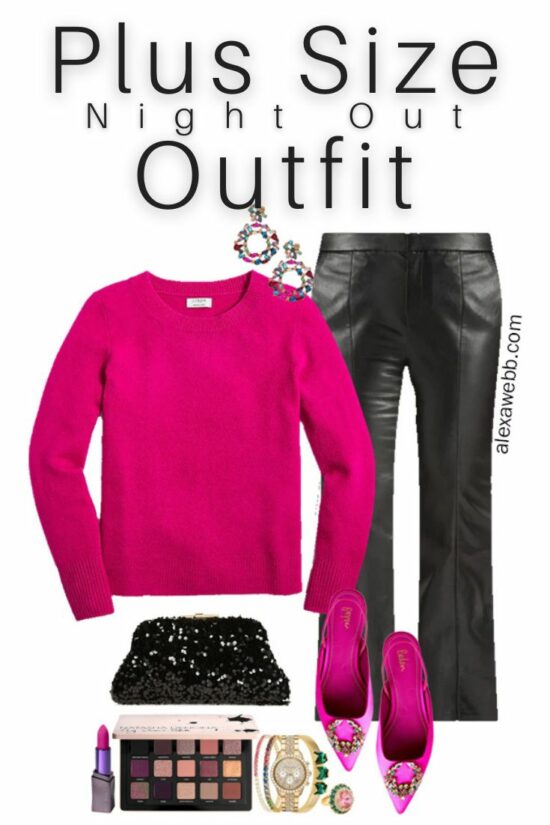 Plus Size Hot Pink Shorts Outfit - Alexa Webb