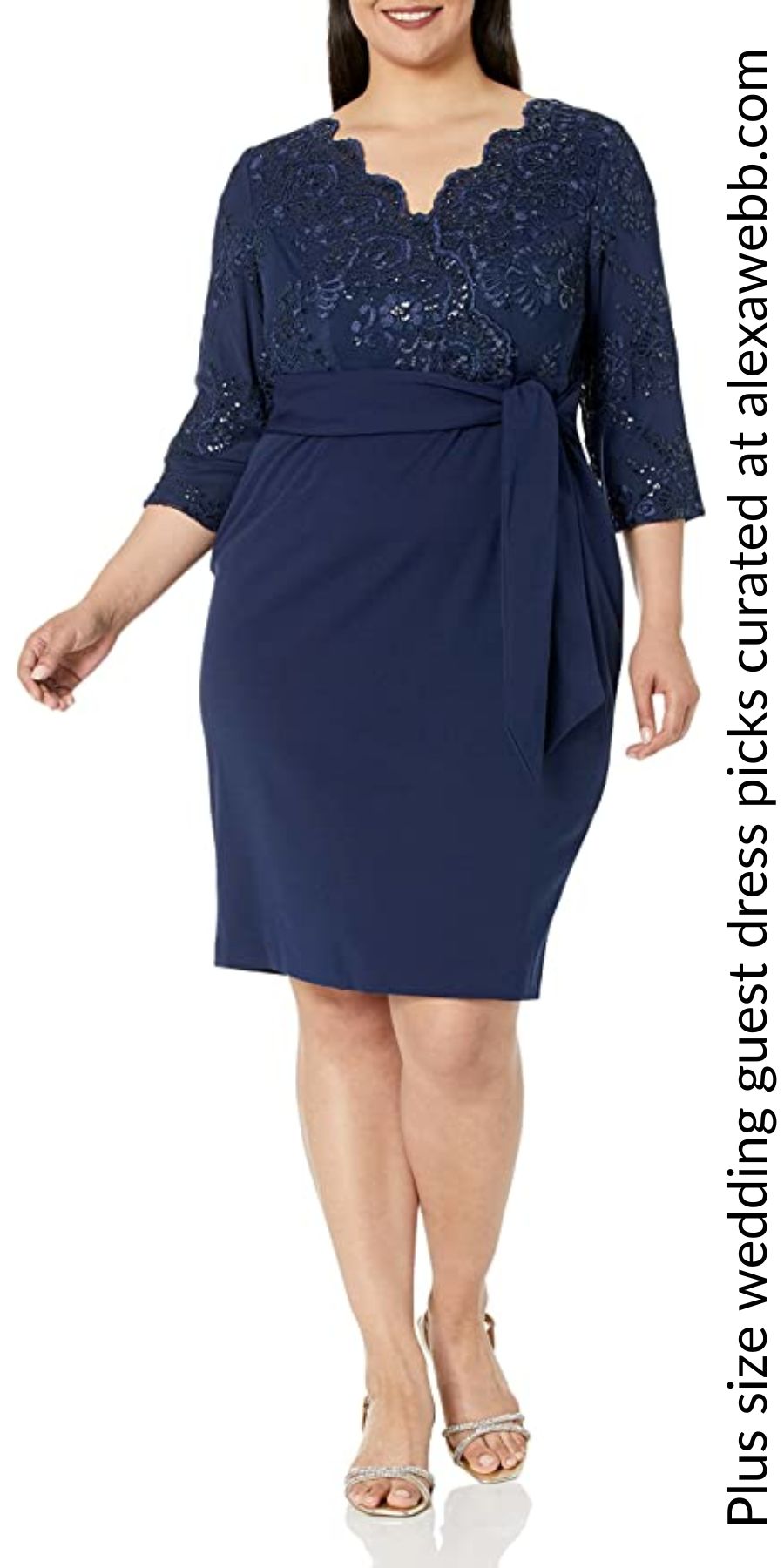 72 Plus Size Wedding Guest Dresses with Sleeves - Alexa Webb