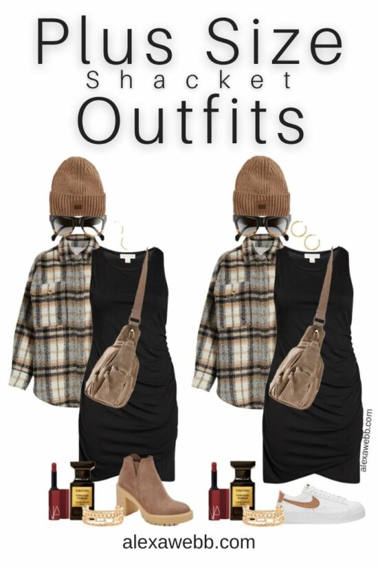 Plus Size Plaid Coat Outfits - Alexa Webb