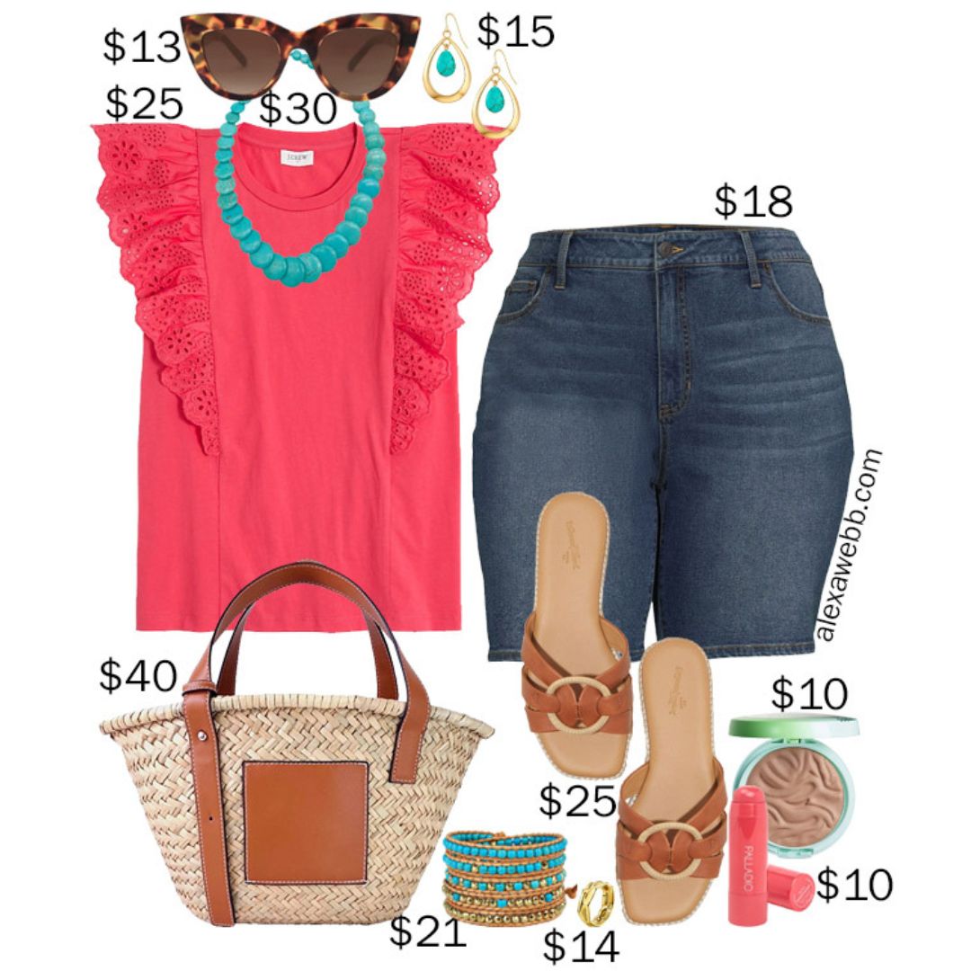 Plus Size on a Budget – Hot Coral Summer - Alexa Webb